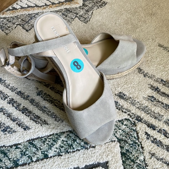 Kenneth Cole Suede Platform Espadrille, size 8🌱 - Picture 2 of 10